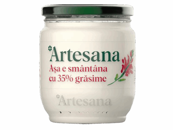 Smântână 35% Smântână 35% grăsime Artesana, borcan