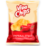 Chips ardei Viva Chips, snack crocant cu aromă de paprika